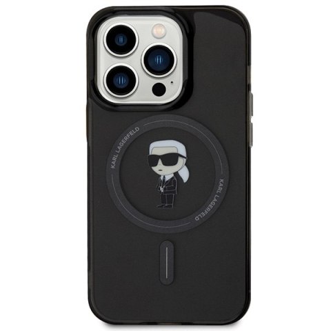 Karl Lagerfeld KLHMP14XHFCKNOK iPhone 14 Pro Max 6.7" czarny/black hardcase IML Ikonik MagSafe