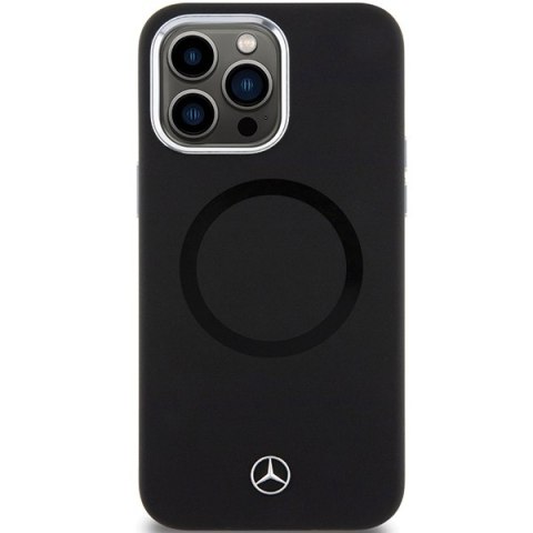 Mercedes MEHMP15X23SCMK iPhone 15 Pro Max 6.7" czarny/black hardcase Silicone Bicolor MagSafe
