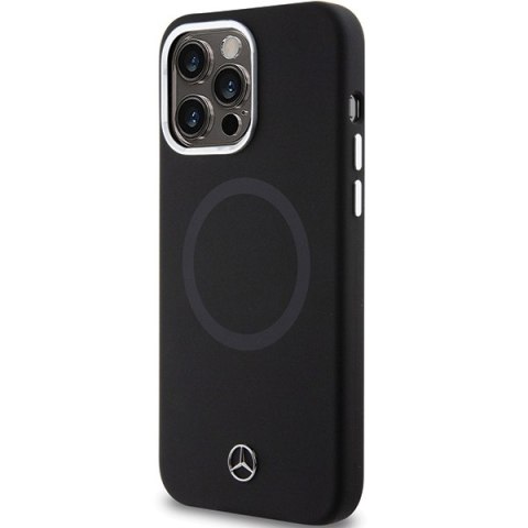 Mercedes MEHMP15L23SCMK iPhone 15 Pro 6.1" czarny/black hardcase Silicone Bicolor MagSafe