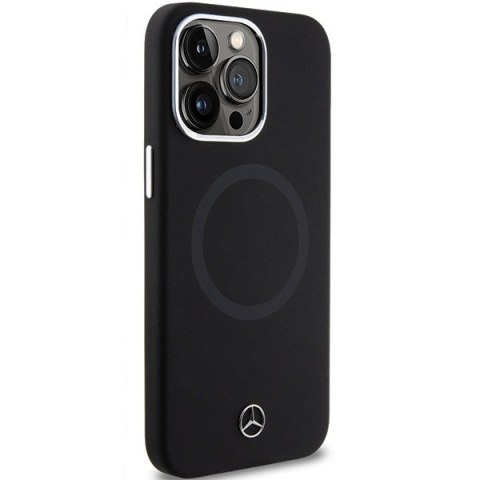 Mercedes MEHMP15L23SCMK iPhone 15 Pro 6.1" czarny/black hardcase Silicone Bicolor MagSafe