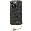 Guess nakładka do iPhone 15 Pro 6,1" GUHCP15LGF4GGR szara hardcase 4G Charms Collection