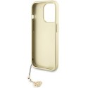 Guess nakładka do iPhone 15 Pro 6,1" GUHCP15LGF4GGR szara hardcase 4G Charms Collection