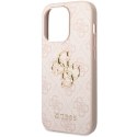 Guess nakładka do iPhone 15 Pro Max 6,7" GUHCP15X4GMGPI różowa hardcase 4G Big Metal Logo