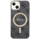 Guess GUHMP15SH4STK iPhone 15 6.1" czarny/black hardcase IML 4G MagSafe