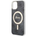 Guess GUHMP15SH4STK iPhone 15 6.1" czarny/black hardcase IML 4G MagSafe