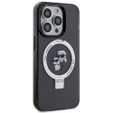 Karl Lagerfeld KLHMP13LHMRSKCK iPhone 13 Pro 6.1" czarny/black hardcase Ring Stand Karl&Choupettte MagSafe