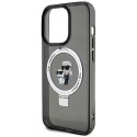 Karl Lagerfeld KLHMP13LHMRSKCK iPhone 13 Pro 6.1" czarny/black hardcase Ring Stand Karl&Choupettte MagSafe