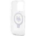 Karl Lagerfeld KLHMP15LHMRSCHH iPhone 15 Pro 6.1" biały/white hardcase Ring Stand Choupette Head MagSafe