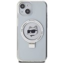 Karl Lagerfeld KLHMP15MHMRSCHH iPhone 15 Plus 6.7" biały/white hardcase Ring Stand Choupette Head MagSafe