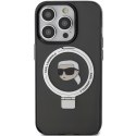 Karl Lagerfeld KLHMP15XHMRSKHK iPhone 15 Pro Max 6.7" czarny/black hardcase Ring Stand Karl Head MagSafe