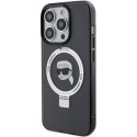 Karl Lagerfeld KLHMP15LHMRSKHK iPhone 15 Pro 6.1" czarny/black hardcase Ring Stand Karl Head MagSafe