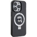 Karl Lagerfeld KLHMP15LHMRSKHK iPhone 15 Pro 6.1" czarny/black hardcase Ring Stand Karl Head MagSafe