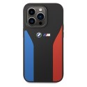 BMW BMHCP15X22SCSK iPhone 15 Pro Max 6.7" czarny/black Silicone Blue&Red Stripes M Collection