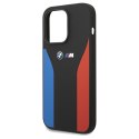 BMW BMHCP15X22SCSK iPhone 15 Pro Max 6.7" czarny/black Silicone Blue&Red Stripes M Collection