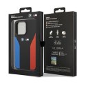 BMW BMHCP15X22SCSK iPhone 15 Pro Max 6.7" czarny/black Silicone Blue&Red Stripes M Collection