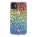 Guess GUHCN61HDECMI iPhone 11 / Xr 6.1" wielokolorowy hardcase IML Faceted Mirror Disco Iridescent