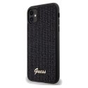 Guess GUHCN61PMSDGSK iPhone 11 / Xr 6.1" czarny/black hardcase Disco Metal Script