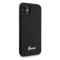 Guess GUHCN61PMSDGSK iPhone 11 / Xr 6.1" czarny/black hardcase Disco Metal Script