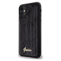 Guess GUHCN61PSFDGSK iPhone 11 / Xr 6.1" czarny/black hardcase Sequin Script Metal