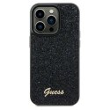 Guess GUHCP12MPMSDGSK iPhone 12/12 Pro 6.1" czarny/black hardcase Disco Metal Script