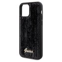 Guess GUHCP12MPSFDGSK iPhone 12/12 Pro 6.1" czarny/black hardcase Sequin Script Metal