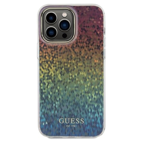 Guess GUHCP13XHDECMI iPhone 13 Pro Max 6.7" wielokolorowy hardcase IML Faceted Mirror Disco Iridescent