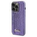 Guess GUHCP13LPSFDGSUiPhone 13 Pro / 13 6.1" fioletowy/purple hardcase Sequin Script Metal