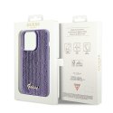 Guess GUHCP13LPSFDGSUiPhone 13 Pro / 13 6.1" fioletowy/purple hardcase Sequin Script Metal