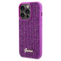 Guess GUHCP14XPMSDGSF iPhone 14 Pro Max 6.7" fuksja/fuschia hardcase Disco Metal Script