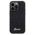 Guess GUHCP14XPMSDGSK iPhone 14 Pro Max 6.7" czarny/black hardcase Disco Metal Script