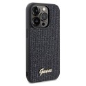 Guess GUHCP14XPMSDGSK iPhone 14 Pro Max 6.7" czarny/black hardcase Disco Metal Script