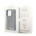 Guess GUHCP14XPSFDGSS iPhone 14 Pro Max 6.7" srebrny/silver hardcase Sequin Script Metal