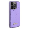 Guess GUHCP14XPSFDGSU iPhone 14 Pro Max 6.7" fioletowy/purple hardcase Sequin Script Metal