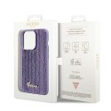 Guess GUHCP14XPSFDGSU iPhone 14 Pro Max 6.7" fioletowy/purple hardcase Sequin Script Metal