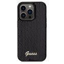 Guess GUHCP14LPSFDGSK iPhone 14 Pro 6.1 czarny/black hardcase Sequin Script Metal