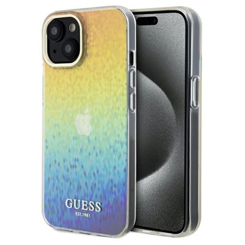 Guess GUHCP14SHDECMI iPhone 14 / 15 / 13 6.1" wielokolorowy hardcase IML Faceted Mirror Disco Iridescent