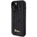 Guess GUHCP14SPSFDGSK iPhone 14 / 15 / 13 6.1" czarny/black hardcase Sequin Script Metal