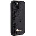 Guess GUHCP14SPSFDGSK iPhone 14 / 15 / 13 6.1" czarny/black hardcase Sequin Script Metal