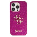 Guess GUHCP15XHG4SGU iPhone 15 Pro Max 6.7" fioletowy/purple hardcase Glitter Script Big 4G