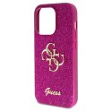 Guess GUHCP15XHG4SGU iPhone 15 Pro Max 6.7" fioletowy/purple hardcase Glitter Script Big 4G