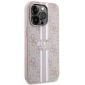 Guess GUHMP15XP4RPSP iPhone 15 Pro Max 6.7" różowy/pink hardcase 4G Printed Stripes MagSafe