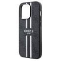 Guess GUHMP15LP4RPSK iPhone 15 Pro 6.1" czarny/black hardcase 4G Printed Stripes MagSafe