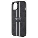 Guess GUHMP15SP4RPSK iPhone 15 / 14 / 13 6.1" czarny/black hardcase 4G Printed Stripes MagSafe