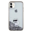 Karl Lagerfeld KLHCN61LKCNSK iPhone 11 / Xr 6.1" transparent hardcase Liquid Glitter Choupette