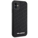 Karl Lagerfeld KLHCN61PQKPMK iPhone 11 / Xr 6.1" czarny/black hardcase Quilted K Pattern