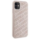 Karl Lagerfeld KLHCN61PQKPMP iPhone 11 / Xr 6.1" różowy/pink hardcase Quilted K Pattern