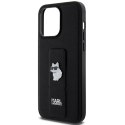 Karl Lagerfeld KLHCP13XGSACHPK iPhone 13 Pro Max 6.7" czarny/black hardcase Gripstand Saffiano Choupette Pins