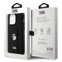 Karl Lagerfeld KLHCP13XGSACHPK iPhone 13 Pro Max 6.7" czarny/black hardcase Gripstand Saffiano Choupette Pins