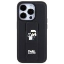 Karl Lagerfeld KLHCP13XGSAKCPK iPhone 13 Pro Max 6.7" czarny/black hardcase Gripstand Saffiano Karl&Choupette Pins