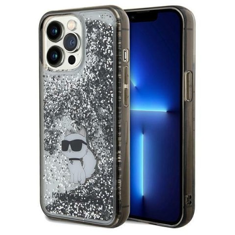 Karl Lagerfeld KLHCP13XLKCNSK iPhone 13 Pro Max 6.7" transparent hardcase Liquid Glitter Choupette